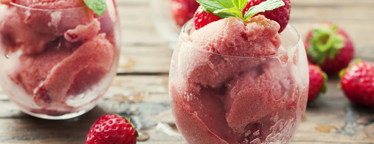 Easy Strawberry Sorbet Recipe