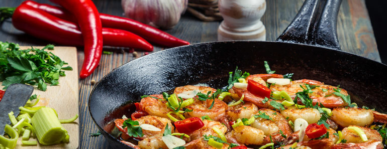 Pan-fried Prawns (Gamberi in Padella) (Jamie Oliver Favorite)