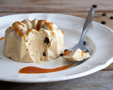Coffee Mousse (With Chocolate Sprinkles and Caramel Sauce)