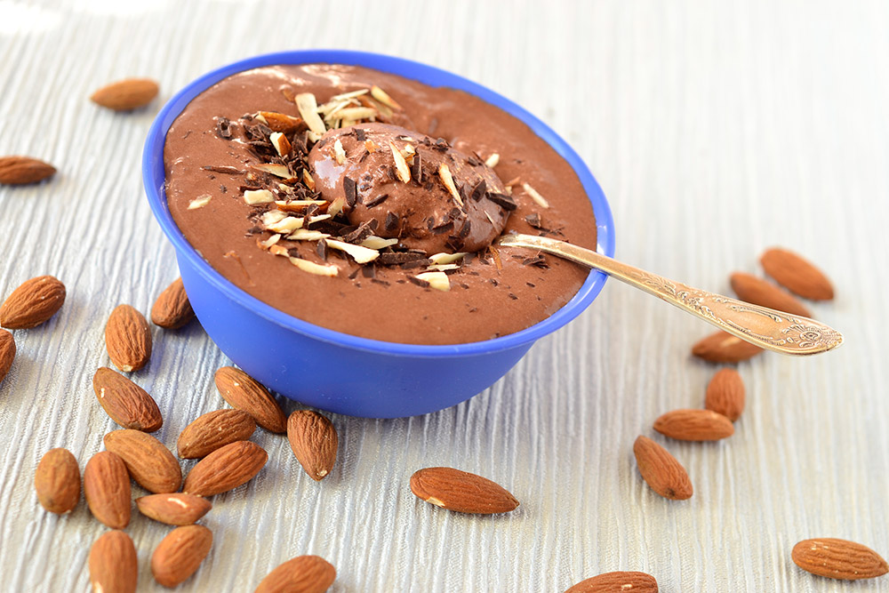 Dark Chocolate and Almond Mousse