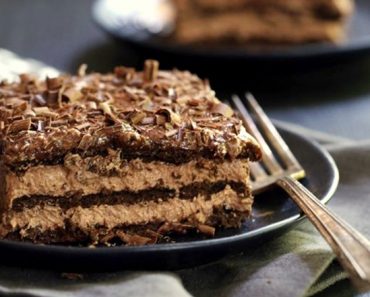 Dark Chocolate Eclair Cake