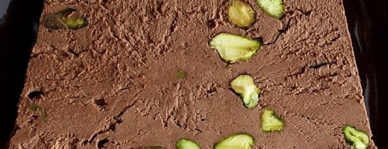 Chocolate and Pistachio Semifreddo